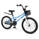 20 Inch Kids Bike Adjustable with Kickstand and Storage Basket for Aged 8+ Years by LJGDeals