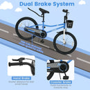 20 Inch Kids Bike Adjustable with Kickstand and Storage Basket for Aged 8+ Years by LJGDeals