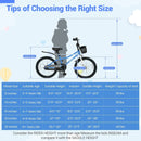 20 Inch Kids Bike Adjustable with Kickstand and Storage Basket for Aged 8+ Years by LJGDeals