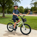 20 Inch Kids Bike Adjustable with Kickstand and Storage Basket for Aged 8+ Years by LJGDeals