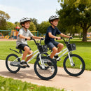 20 Inch Kids Bike Adjustable with Kickstand and Storage Basket for Aged 8+ Years by LJGDeals