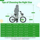 20 Inch Kids Bike Adjustable with Kickstand and Storage Basket for Aged 8+ Years by LJGDeals