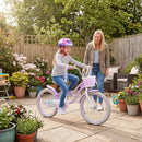 Kids Bike 12-20 Inch with Training Wheels & Basket Purple by LJGDeals