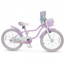 Kids Bike 12-20 Inch with Training Wheels & Basket Purple