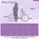 Kids Bike 12-20 Inch with Training Wheels & Basket Purple by LJGDeals
