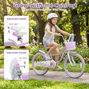 Kids Bike 12-20 Inch with Training Wheels & Basket Purple by LJGDeals