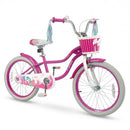 Kids Bike 18-Inch with Training Wheels and Basket Rose Red by LJGDeals