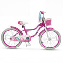 Kids Bike 18-Inch with Training Wheels and Basket Rose Red