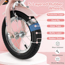 14 Inch Kids Bike Retro Bicycle with Adjustable Height and Basket for Ages 3-5 Years Old-
