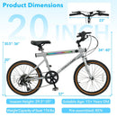 20 Inch LED-lit Cycling Bike with 2 Speakers and Ambient Lights for Men and Women by LJGDeals