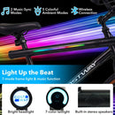 20 Inch LED-lit Cycling Bike with 2 Speakers and Ambient Lights for Men and Women by DirectDeals
