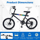 20 Inch Commuter Bicycle LED-lit with 6-Speed Shimano Twist Shifting and Stereo Speakers by LJGDeals