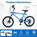 20 Inch Commuter Bicycle LED-lit with 6-Speed Shimano Twist Shifting and Stereo Speakers by LJGDeals