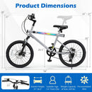 20 Inch Commuter Bicycle LED-lit with 6-Speed Shimano Twist Shifting and Stereo Speakers by LJGDeals