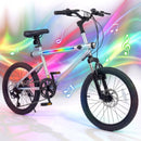 20 Inch Commuter Bicycle LED-lit with 6-Speed Shimano Twist Shifting and Stereo Speakers by LJGDeals