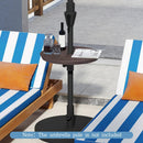 20 Inch Outdoor Adjustable Umbrella Table for 2 Sizes Patio Umbrella Pole by LJGDeals