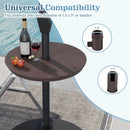 20 Inch Outdoor Adjustable Umbrella Table for 2 Sizes Patio Umbrella Pole by LJGDeals