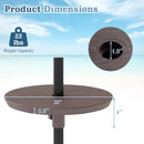 20 Inch Outdoor Adjustable Umbrella Table for 2 Sizes Patio Umbrella Pole by LJGDeals