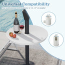 20 Inch Outdoor Adjustable Umbrella Table for 2 Sizes Patio Umbrella Pole by LJGDeals