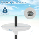 20 Inch Outdoor Adjustable Umbrella Table for 2 Sizes Patio Umbrella Pole by LJGDeals