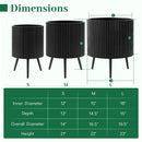 20-Inch Raised Metal Planter with Stand and Drainage Holes by DirectDeals