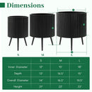 20-Inch Raised Metal Planter with Stand and Drainage Holes by LJGDeals