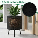 20-Inch Raised Metal Planter with Stand and Drainage Holes by LJGDeals