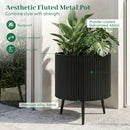 20-Inch Raised Metal Planter with Stand and Drainage Holes by LJGDeals