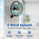 20 Inch Wall Mount Fan with 3 Fan Speeds and Adjustable Tilt Head-Black by LJGDeals