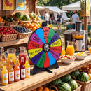 20 Inches 14 Slots Spin Wheel with Blackboard Marker for Prizes by DirectDeals