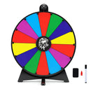 20 Inches 14 Slots Spin Wheel with Blackboard Marker for Prizes by LJGDeals