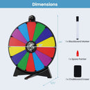 20 Inches 14 Slots Spin Wheel with Blackboard Marker for Prizes by LJGDeals