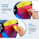 20 Inches 14 Slots Spin Wheel with Blackboard Marker for Prizes by LJGDeals
