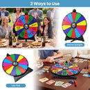 20 Inches 14 Slots Spin Wheel with Blackboard Marker for Prizes by LJGDeals