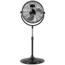 18 Inches High Velocity Pedestal Fan with 3 Speeds and Adjustable Height-Black by LJGDeals