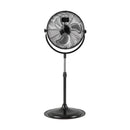 18 Inches High Velocity Pedestal Fan with 3 Speeds and Adjustable Height-Black by LJGDeals