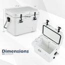 20 Quart Portable Hard Cooler with Built-in Ruler and Bottle by LJGDeals