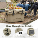 20 Quart Portable Hard Cooler with Built-in Ruler and Bottle by LJGDeals