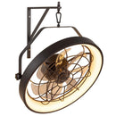 20" Wall Mounted Fan with Dimmable LED Light and Timer by LJGDeals