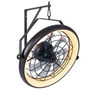 20" Wall Mounted Fan with Dimmable LED Light & Remote by LJGDeals