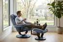 Oslo Euro Recliner w/ Ottoman by Ornate Furniture