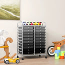 20 Drawers Rolling Storage Cart Studio Organizer-Black & Gray by LJGDeals