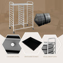 20 Drawers Rolling Storage Cart Studio Organizer-Black & Gray by LJGDeals