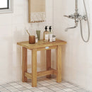 20 inch Teak Shower Bench Waterproof Shower Stool for Shaving Legs by DirectDeals