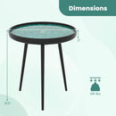 Sea Shell End Table with Tray Top - Mid-Century Modern by DirectDeals