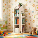 4-Tier Rotating Bookshelf for Bedroom and Living Room