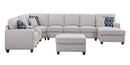 Eric - 9 Piece Upholstered Sectional With Ottoman by HouseOfZazla