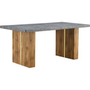 Table and chair set.Cozy Modern MDF Dining Set -67'x35.4' with 4 Gray  Artificial Leather Chairs With Curved Widened Cushion Design.Suitable for restaurants, kitchens, dining rooms,etc.