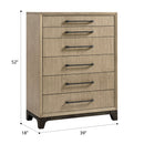 6 Drawer Chest With Smooth Glides - Brown by HouseOfZazla