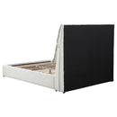 Corwyn - Queen Upholstered Panel Bed With Headboard Pillows - White by HouseOfZazla